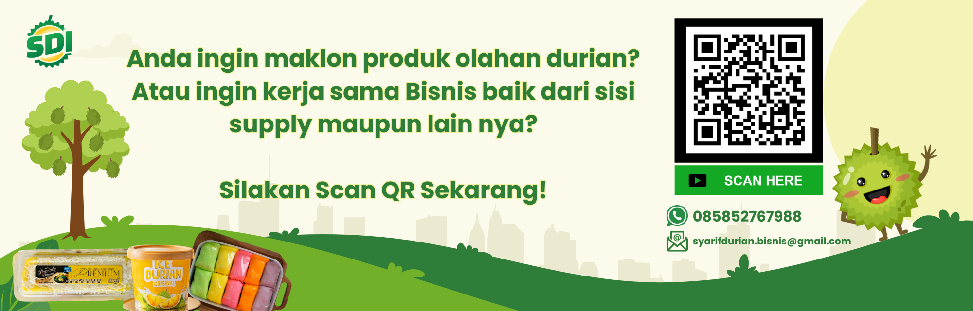 Maklon olahan durian
